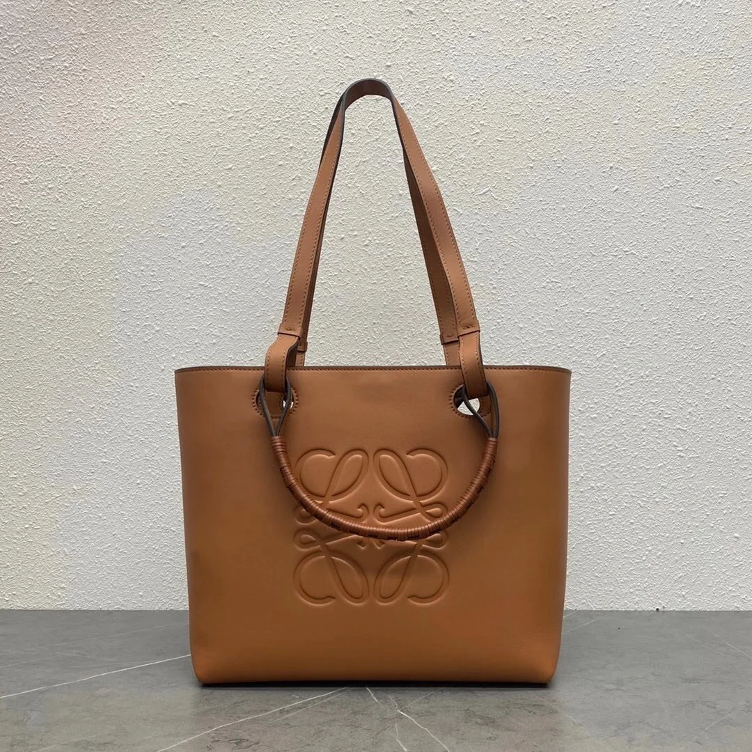 Loewe Anagram Small Tote In Brown Classic Calfskin product view 5