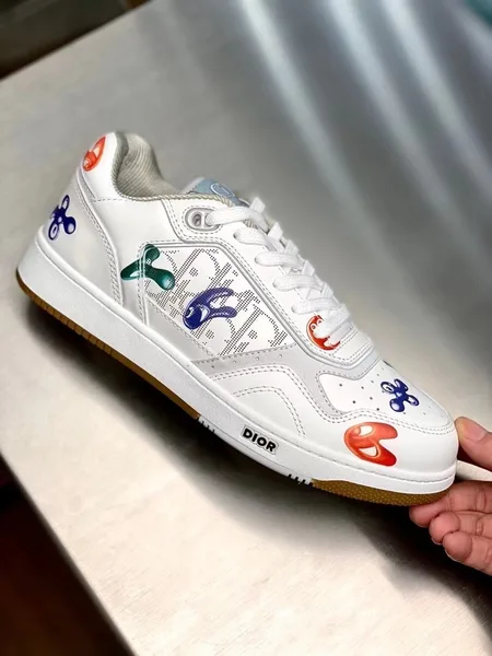 Dior & Kenny Scharf B27 Low-Top Sneakers With Printed Motif product view 3