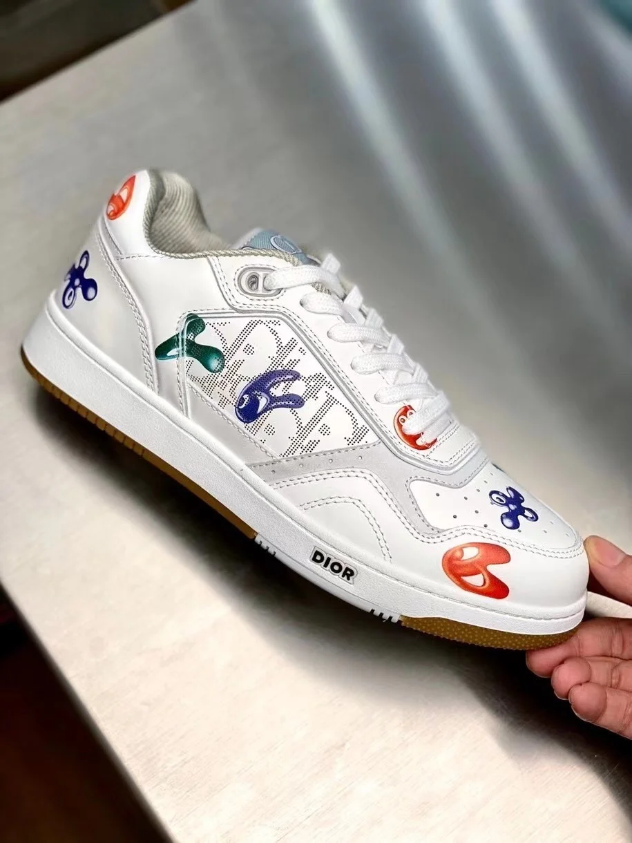 Dior & Kenny Scharf B27 Low-Top Sneakers With Printed Motif product view 3
