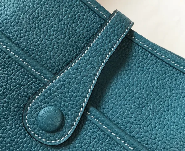 Hermes Evelyne III 29 Bag In Blue Jean Clemence Leather product view 8