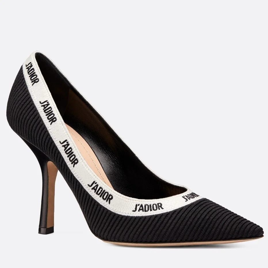 Dior J’Adior Pumps 100mm In Black Technical Fabric product view 1