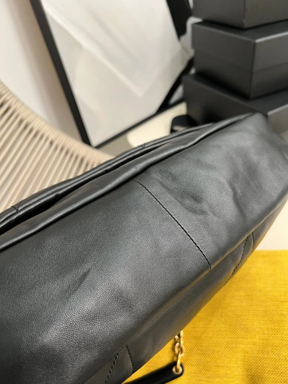 Saint Laurent Jamie 4.3 Shoulder Bag In Black Lambskin product view 2