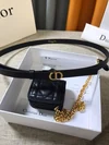 Dior Caro 15MM Belt with Removable Pouch in Black Calfskin product view 8