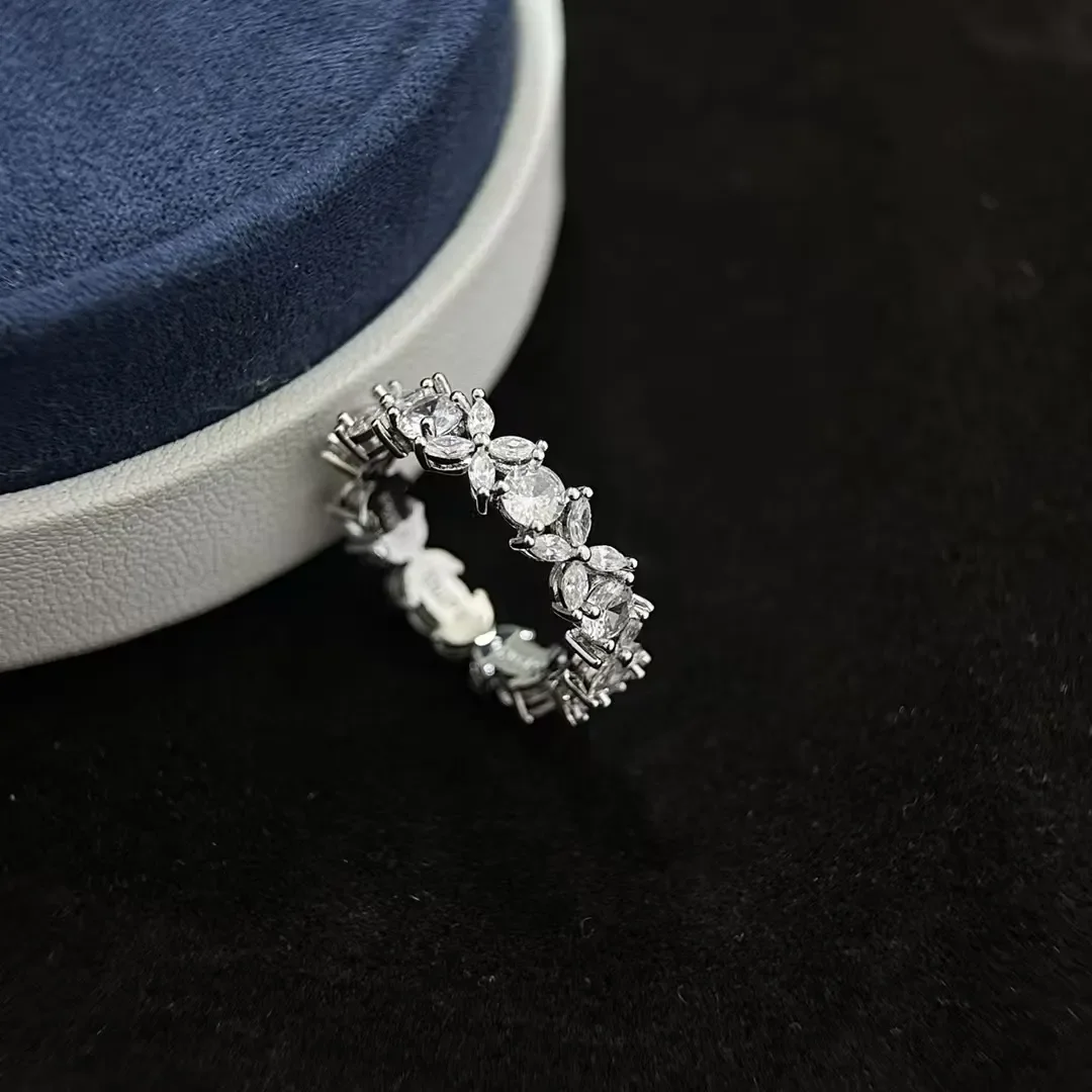 Tiffany & Co. Victoria Flower Pavé-Effect Ring Silver-Tone product view 1