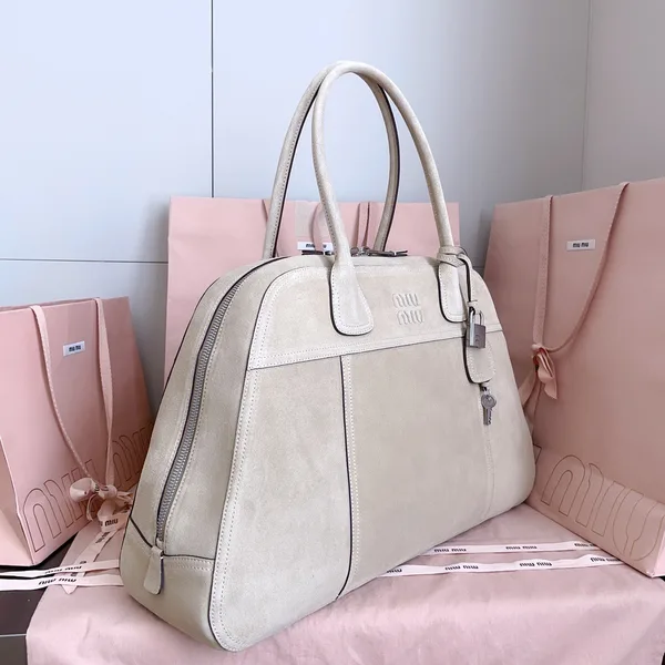 Miu Miu Vivant Bag — Light Grey product view 2