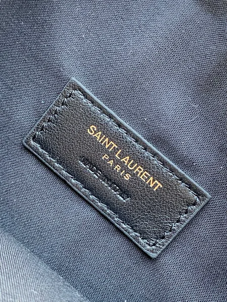 Saint Laurent Amalia Mini Hobo Bag — Olive product view 9