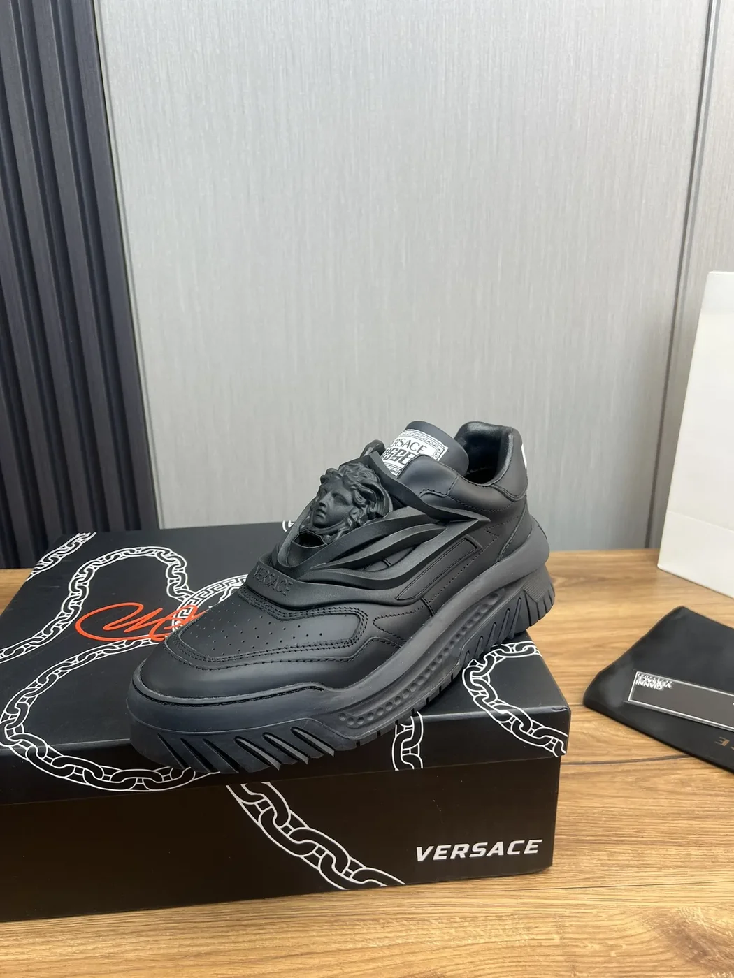 Versace Black Sneakers product view 1