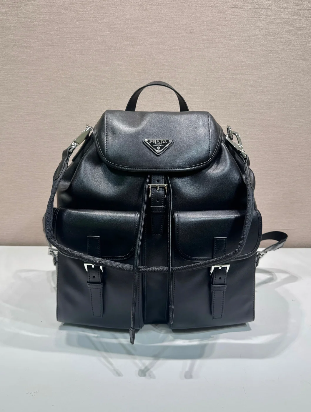 Prada Leather Backpack — Black product view 2