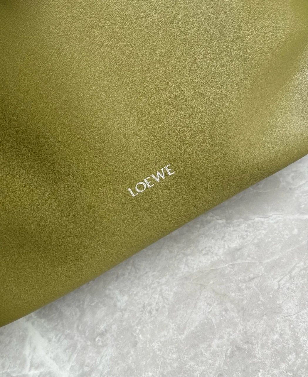 Loewe Flamenco Backpack in Olive Supple Calfskin product view 4