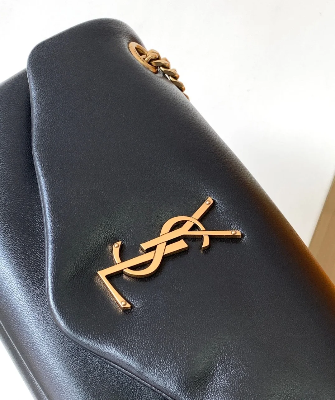 Saint Laurent Calypso Shoulder Bag In Black Lambskin product view 6