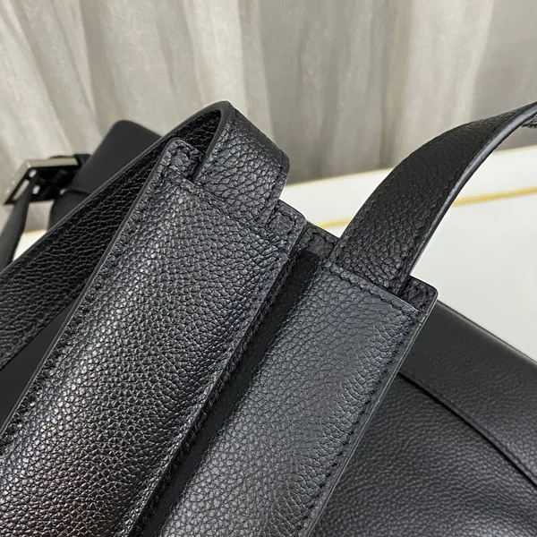 Saint Laurent Sac De Jour Backpack In Black Grained Leather product view 7