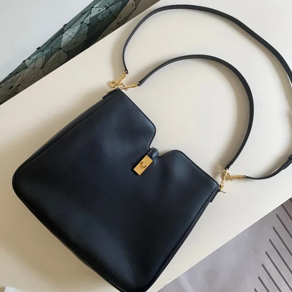 Celine Medium Camille 16 Soft Bag In Smooth Calfskin — Black product view 9