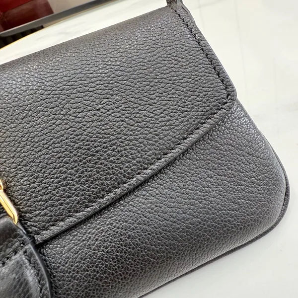 Gucci Jackie Small Shoulder Bag — Black with Gold-Tone Hardware product view 11