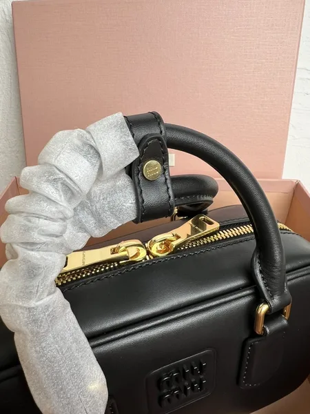 Miu Miu Arcadie Medium Bag in Black Leather product view 7