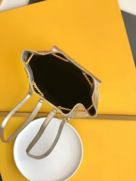 Saint Laurent Joe Backpack In Gold Lame Leather product view 6