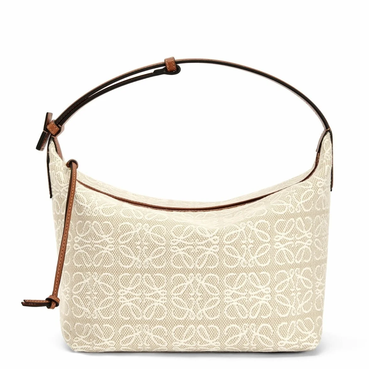 Loewe Cubi Medium Bag in Ecru Anagram Jacquard product view 1