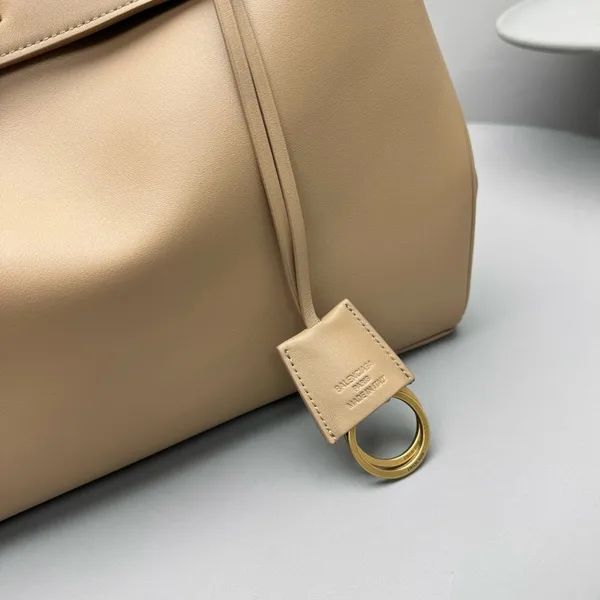 Balenciaga Rodeo Medium Bag in Latte Calfskin product view 12