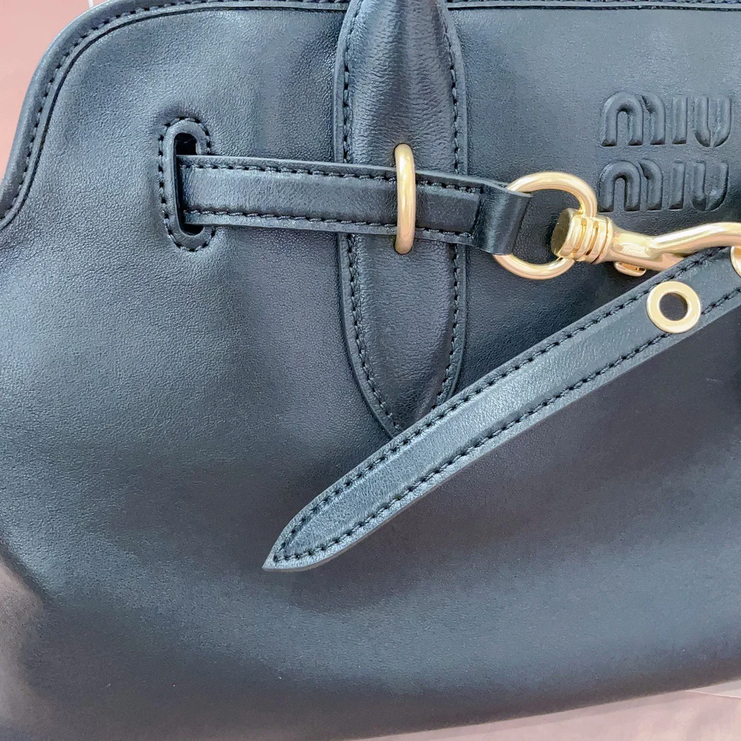 Miu Miu Aventure Leather Bag — Black product view 7