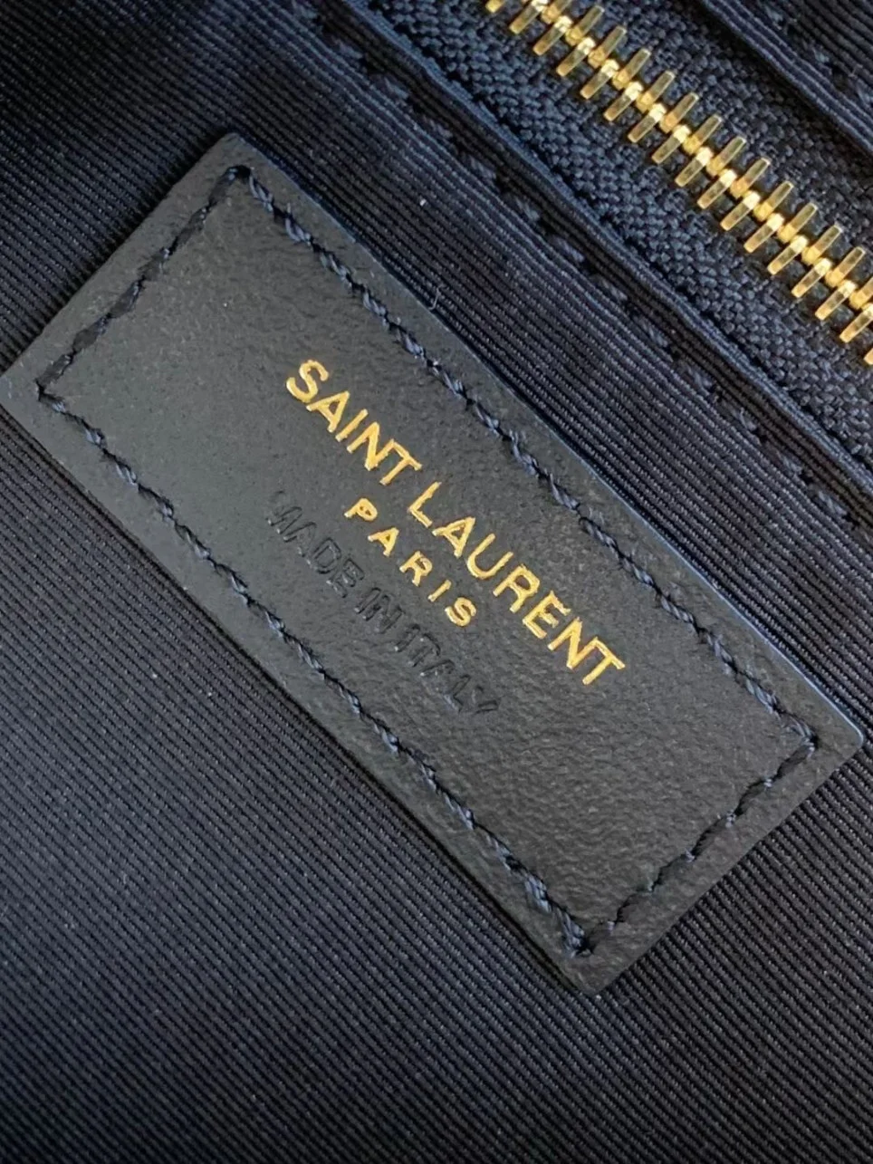 Saint Laurent Joe Backpack In Gold Lame Leather product view 9