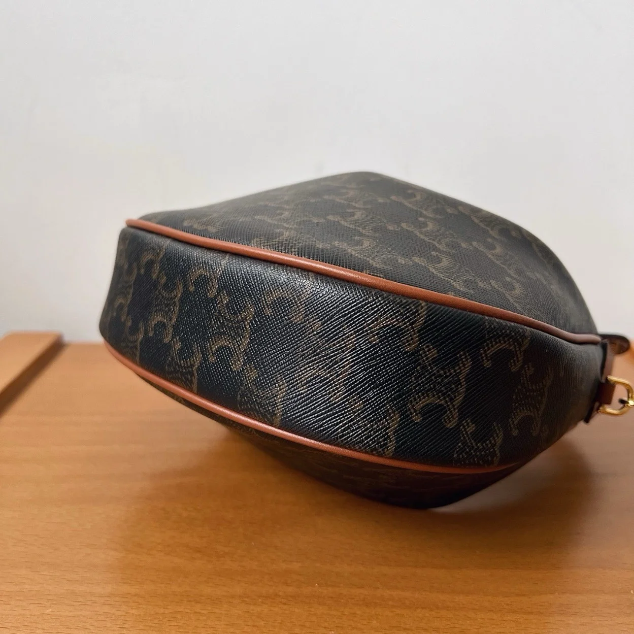 Celine Lulu Teen Hobo Bag in Triomphe Canvas product view 3