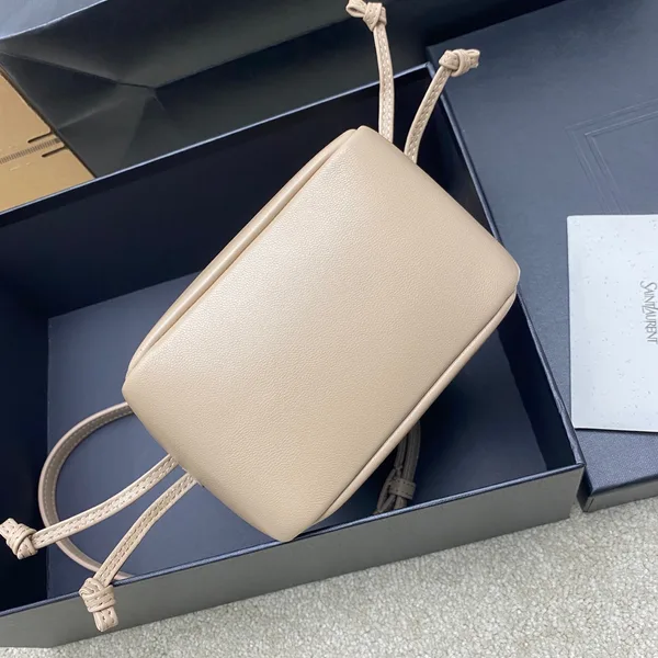 Saint Laurent Jamie Mini Shoulder Pouch — Beige product view 4