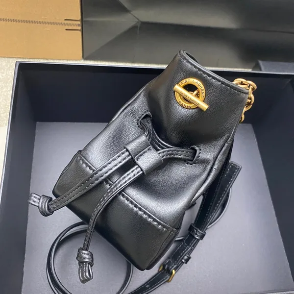 Saint Laurent Jamie Mini Shoulder Pouch — Black product view 3