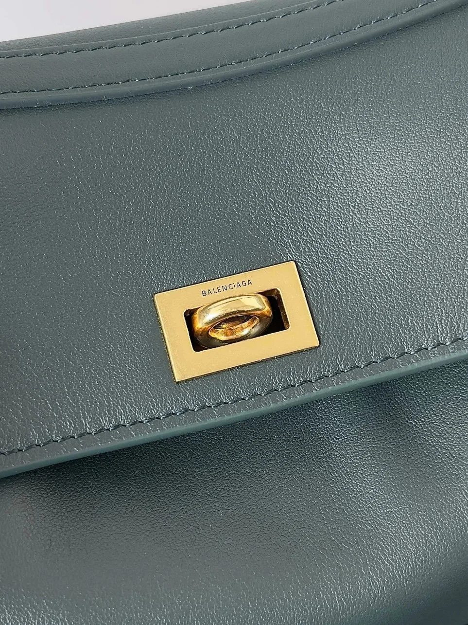 Balenciaga Rodeo Mini Bag in Dark Green Calfskin product view 9