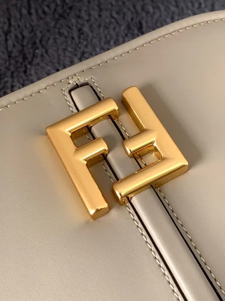 Fendi C’mon Medium Bag in Grey Calfskin product view 10