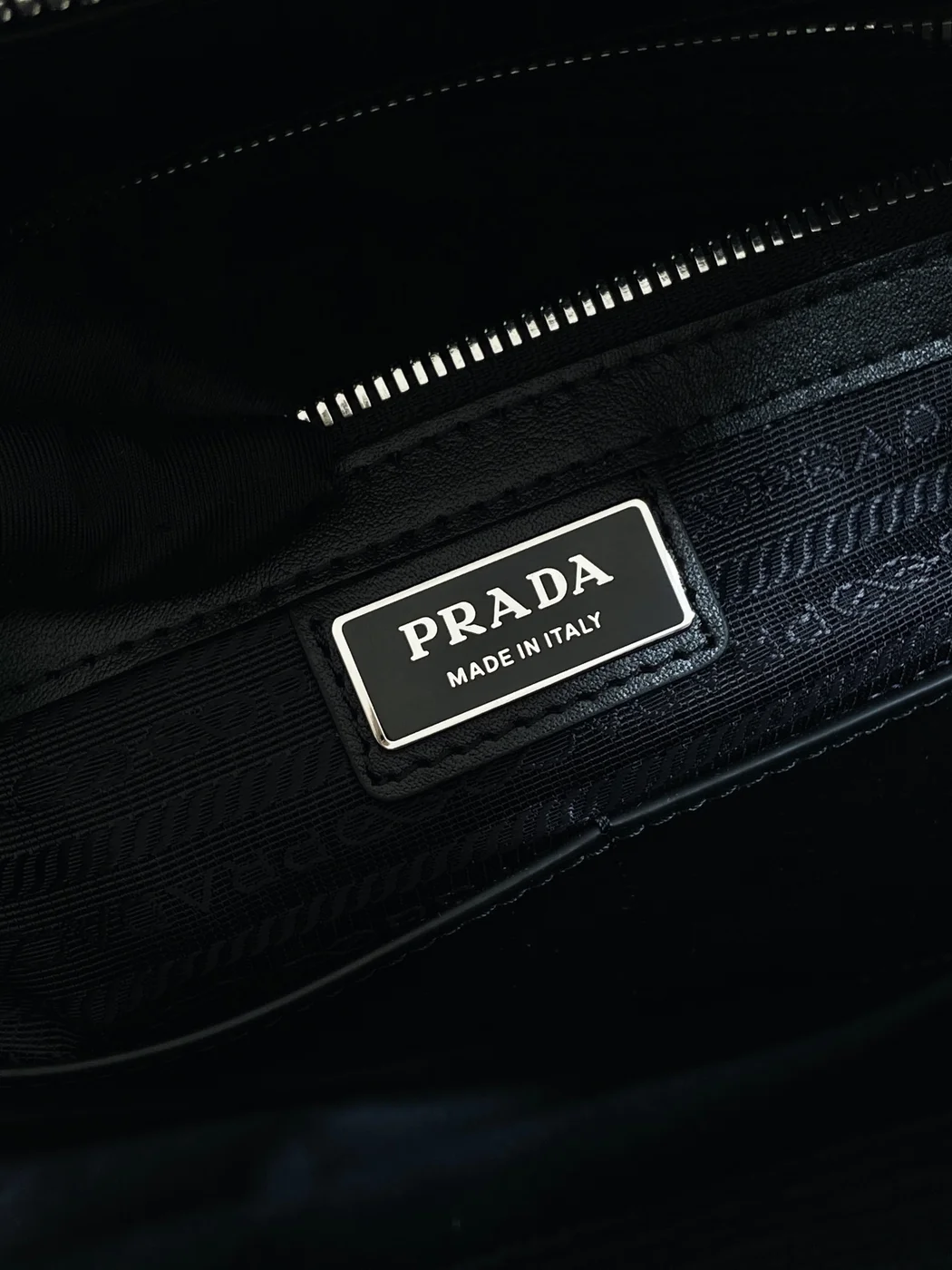 Prada Saffiano Leather Work Bag — Black product view 9
