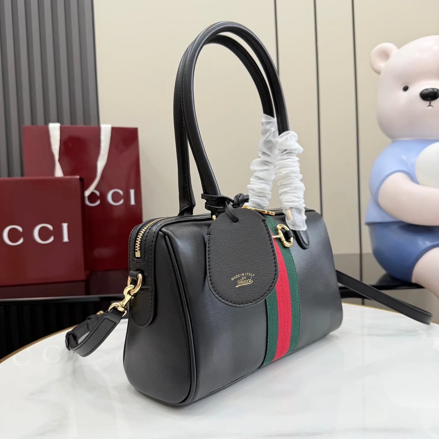 Gucci Borsetto Medium Boston Bag — Black product view 2