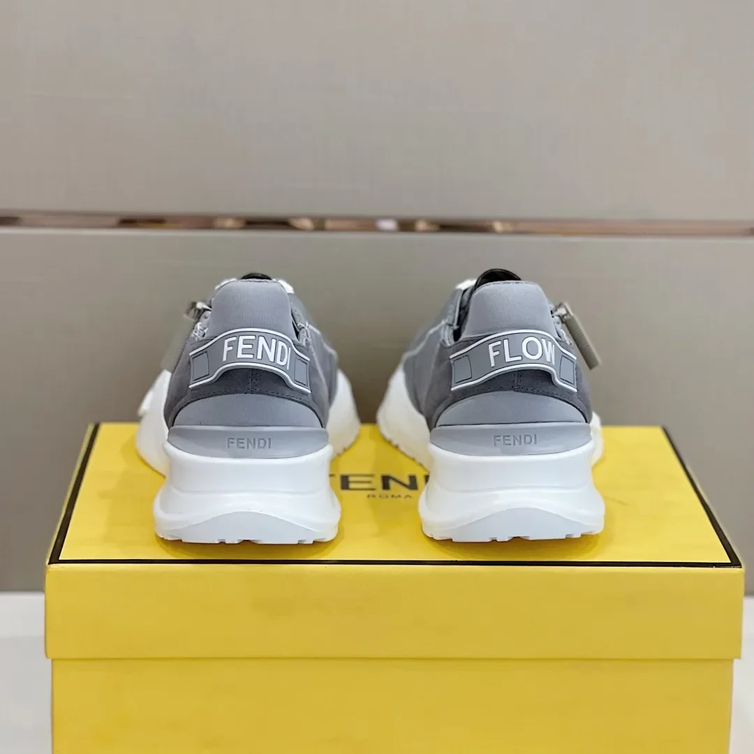 Fendi Flow Low-Top Sneakers in Grey product view 6
