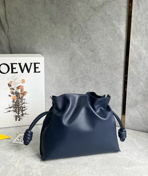 Loewe Flamenco Clutch Bag in Abyss Blue Nappa Calfskin product view 7