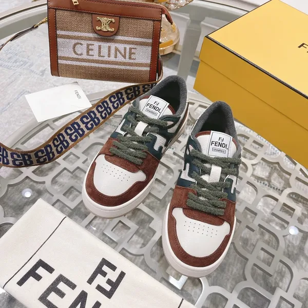 Fendi Match 2024 Sneakers White & Green product view 2