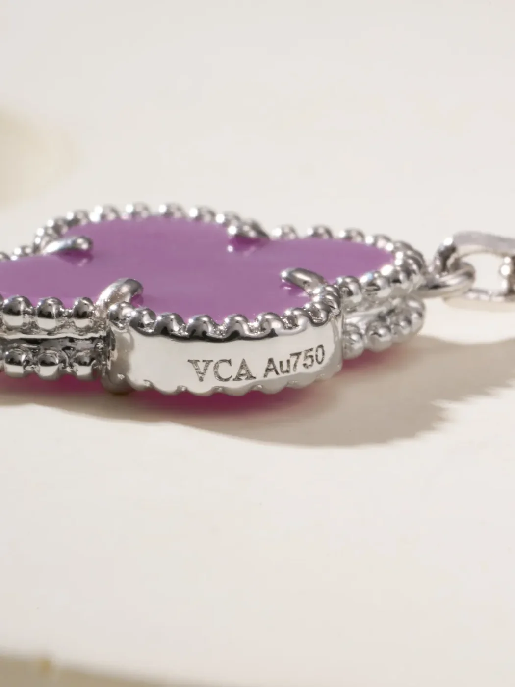 Van Cleef & Arpels Alhambra Purple Five-Clover Silver-Tone Bracelet product view 10