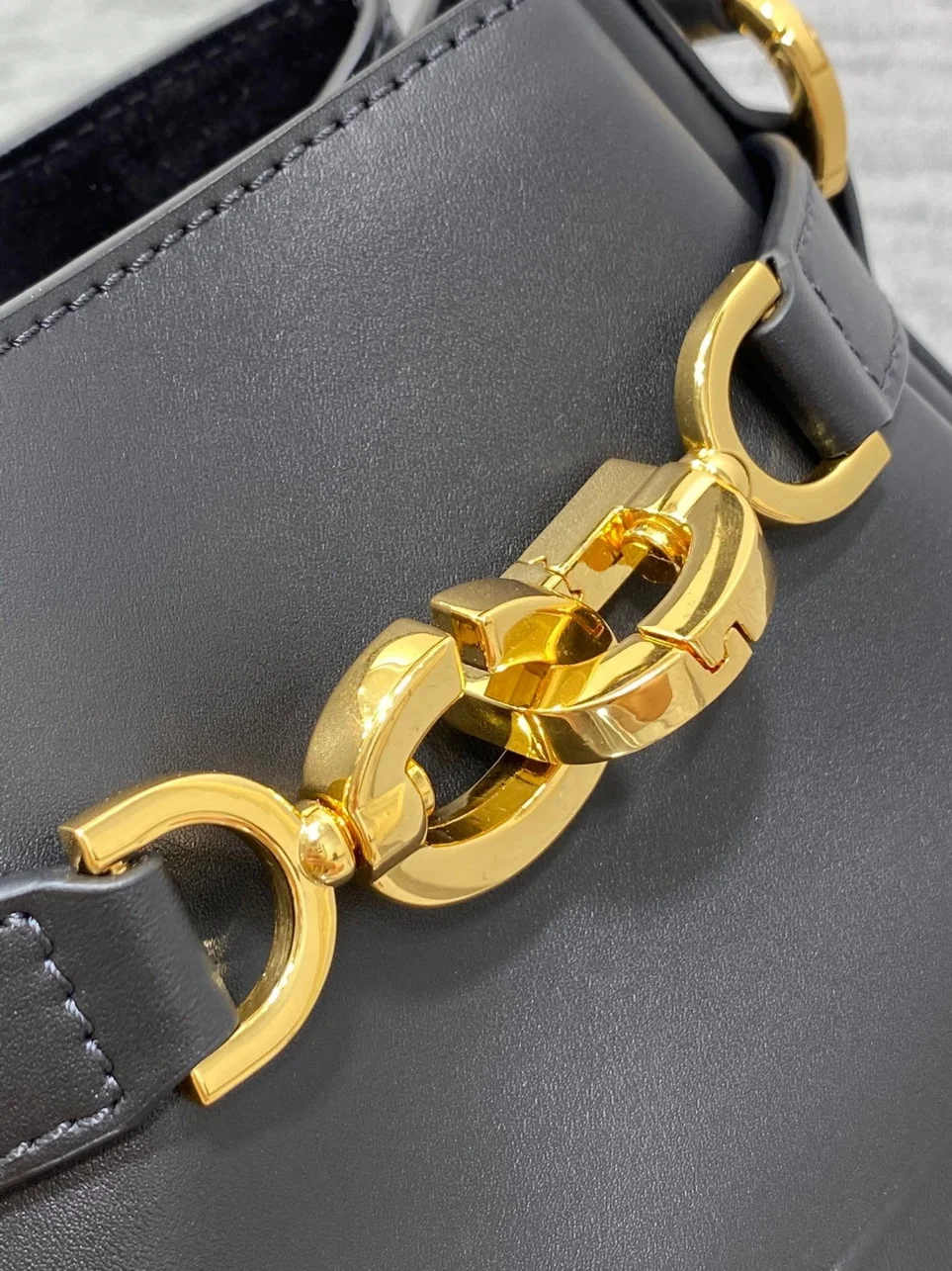 Dior C’est Medium Bag in Black Saddle Calfskin product view 3