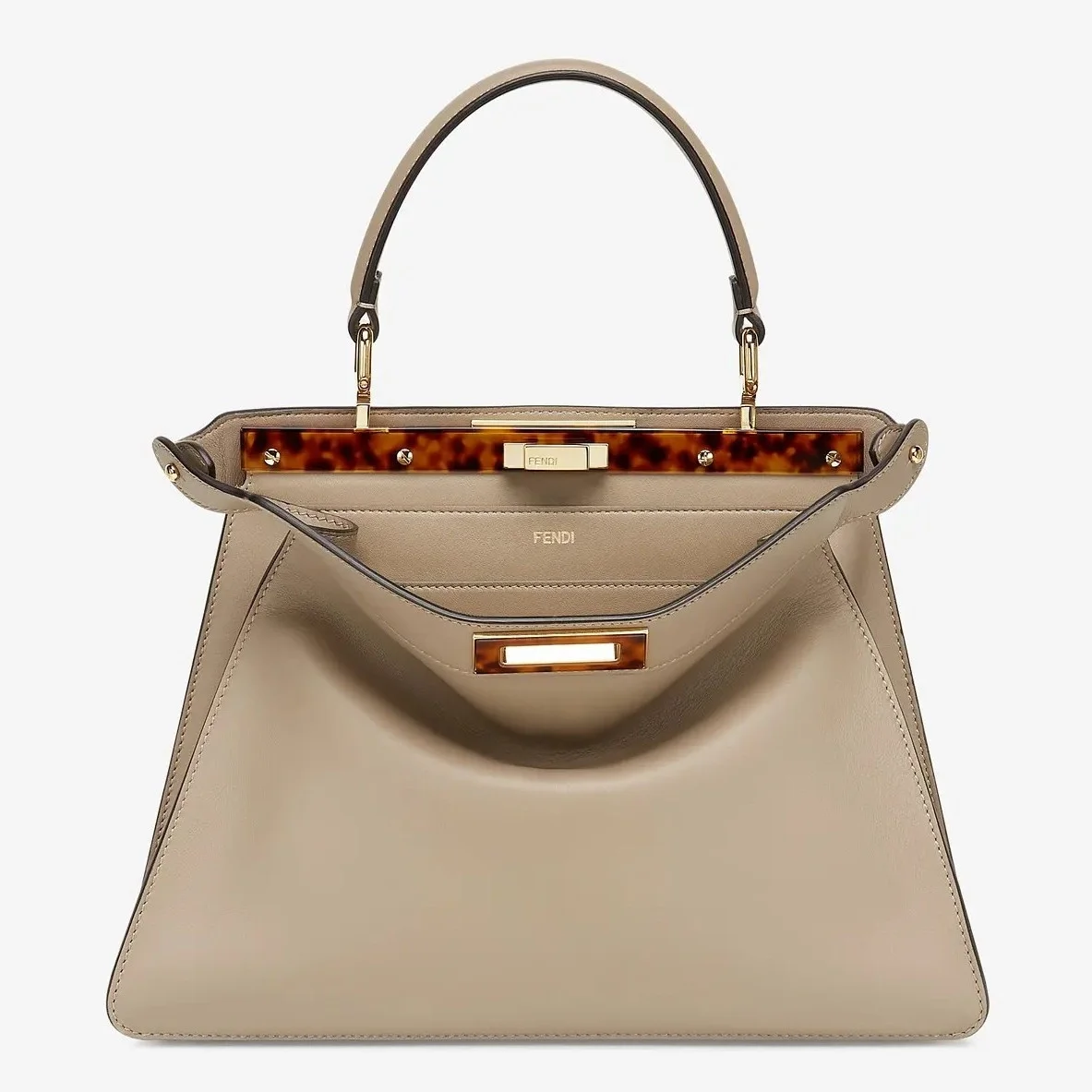 Fendi Peekaboo ISeeU Medium Bag In Grey Calfskin product view 1