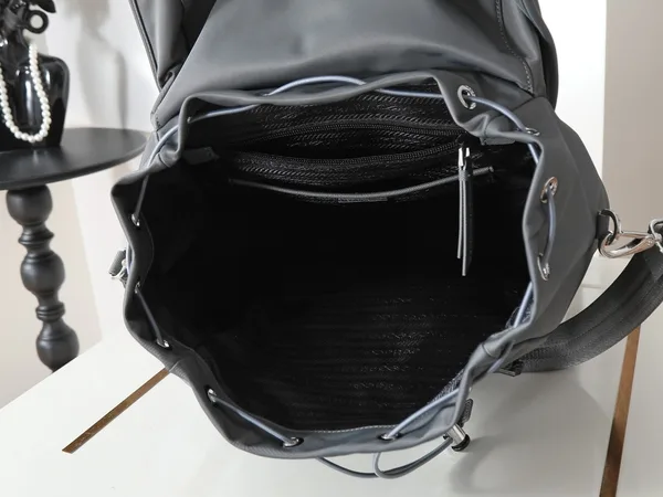 Prada Backpack in Mercury Gray Re-Nylon product view 2