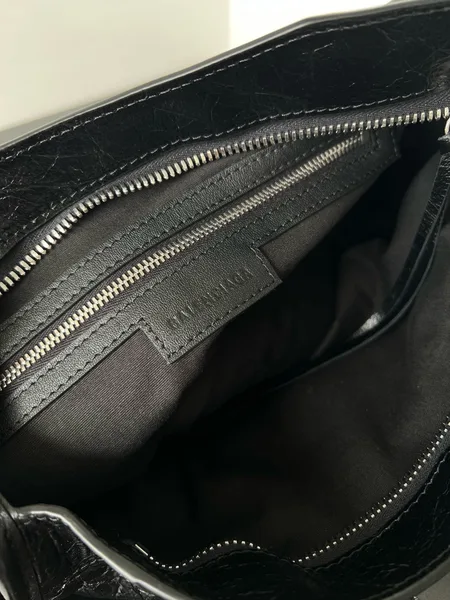 Balenciaga Le City Small Bag in Black Arena Lambskin product view 6