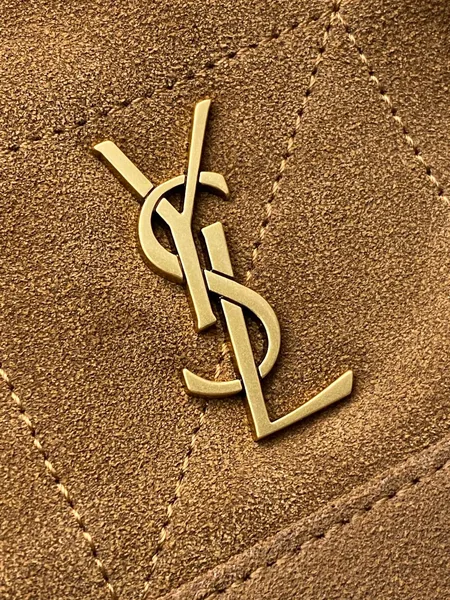 Saint Laurent Jamie Mini Shoulder Pouch — Tan Brown Suede product view 5