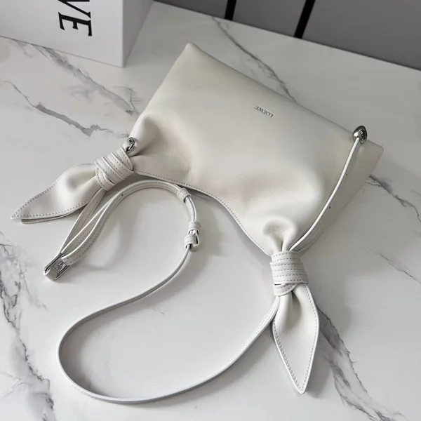 Loewe Mini Scarf Bag — White product view 6