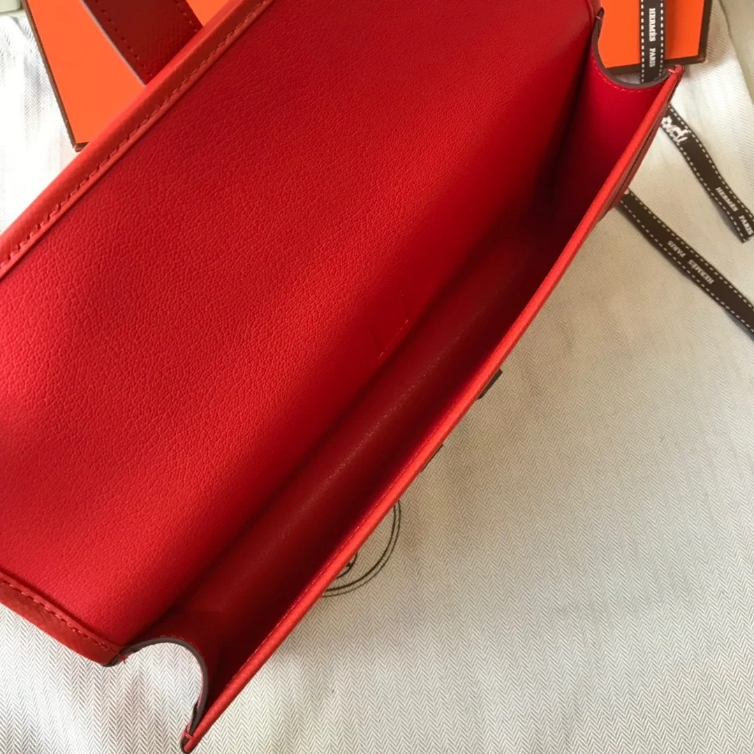 Hermes Jige Elan 29 Clutch Bag In Red Epsom Leather product view 5