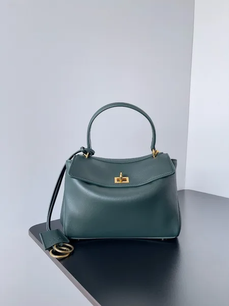 Balenciaga Rodeo Mini Bag in Dark Green Calfskin product view 2