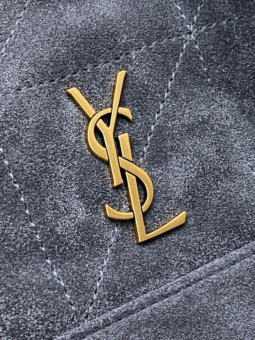 Saint Laurent Jamie Mini Shoulder Pouch — Blue Suede product view 5