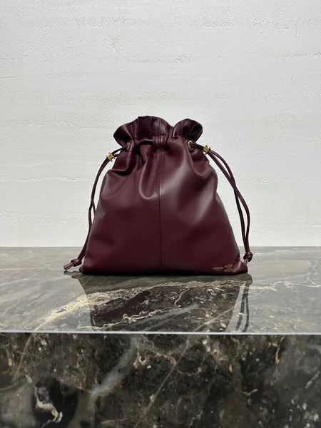 Celine Small Crystal Pouch — Burgundy product photo