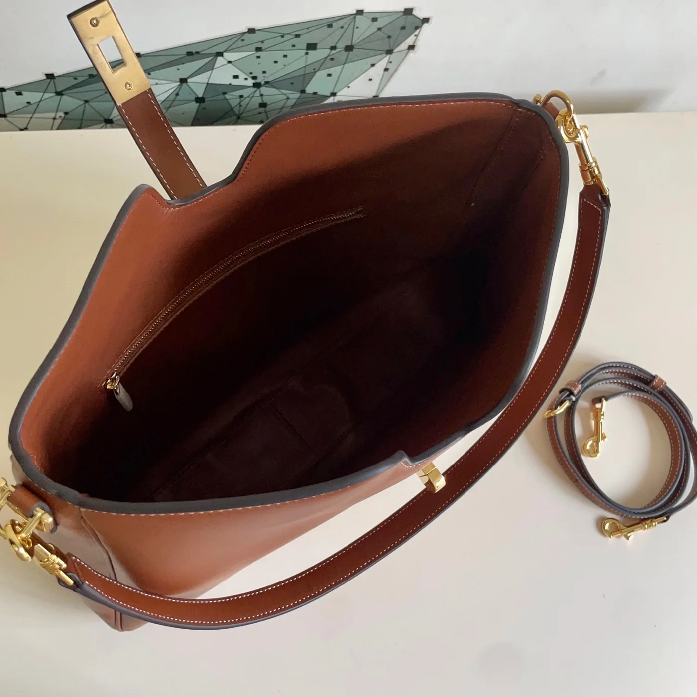 Celine Medium Camille 16 Soft Bag In Smooth Calfskin — Tan product view 6