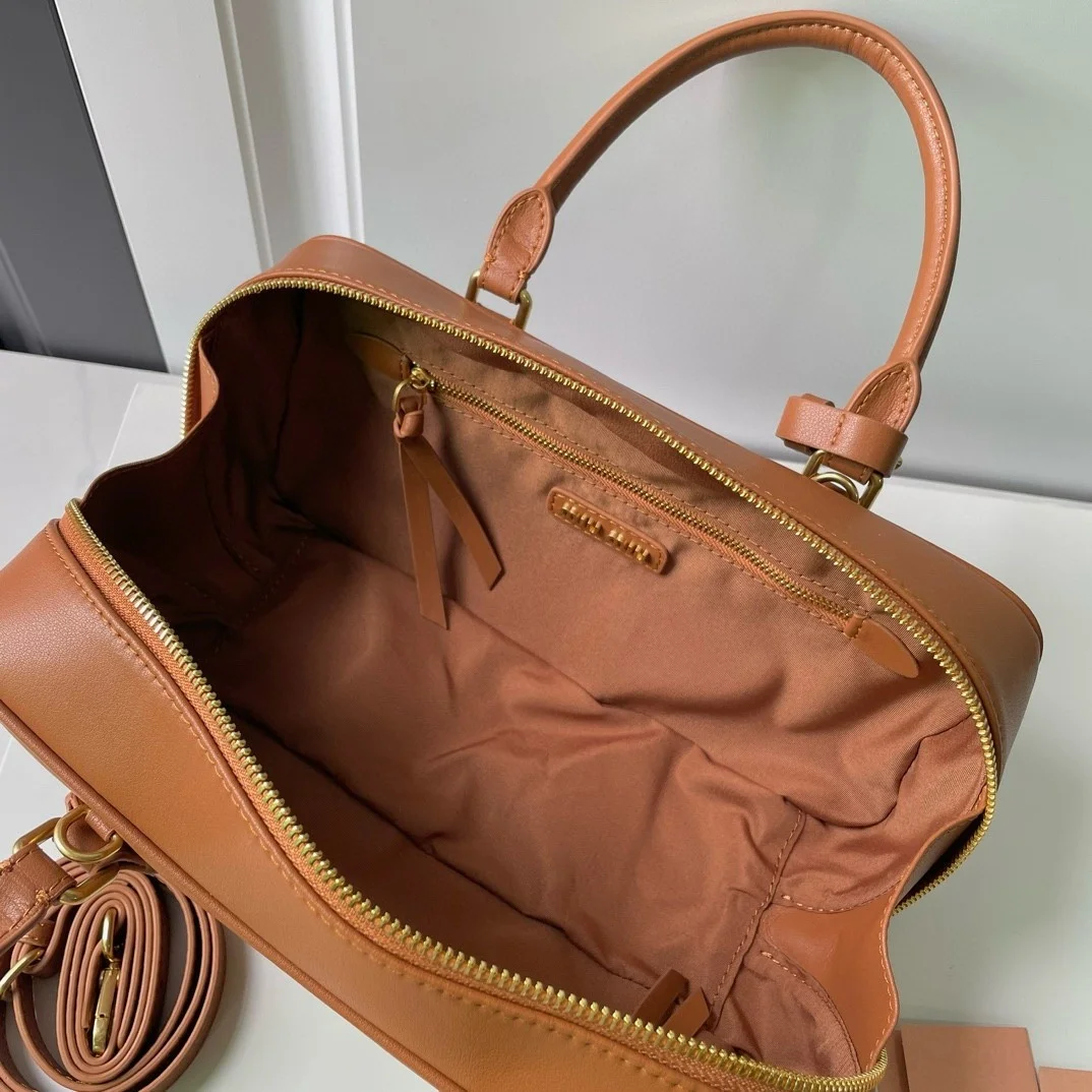 Miu Miu Arcadie Large Bag in Cognac Leather product view 8
