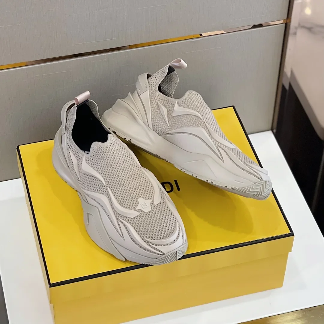 Fendi Flow Slip-On Sneakers — White product view 6
