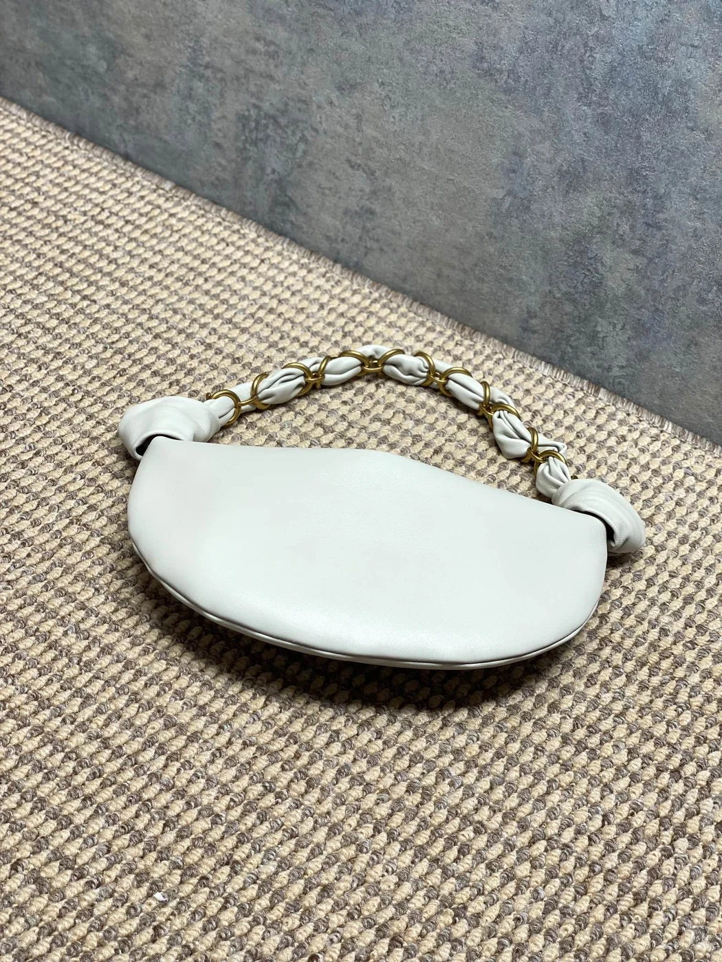 Saint Laurent Amalia Mini Hobo Bag — White product view 4