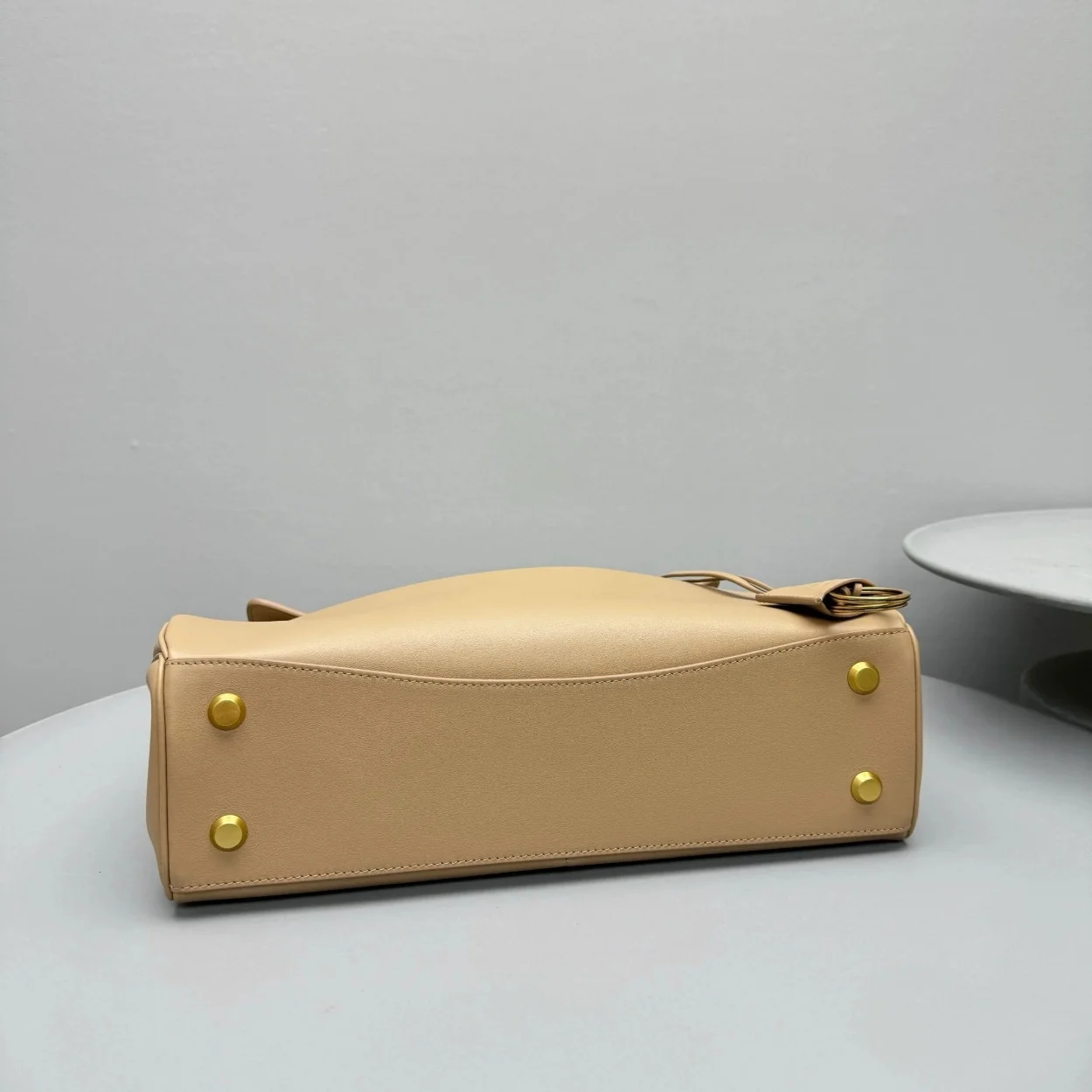 Balenciaga Rodeo Medium Bag in Latte Calfskin product view 6