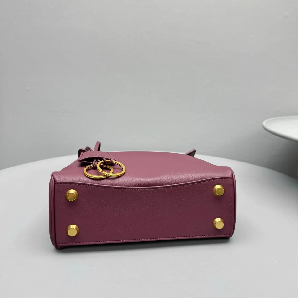 Balenciaga Rodeo Mini Bag in Burgundy Calfskin product view 2